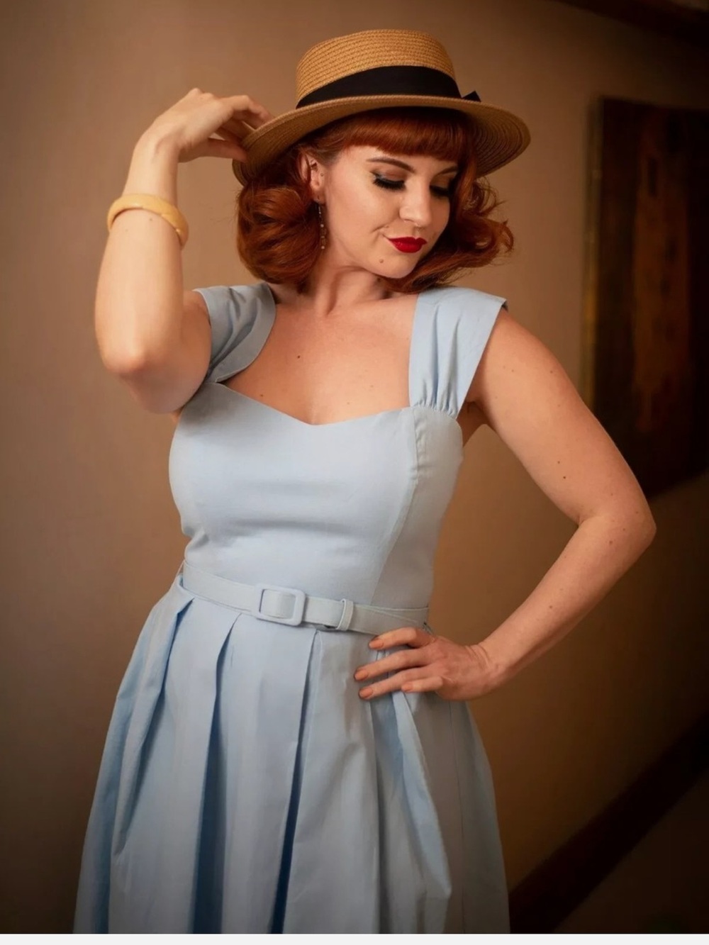 🌐 *READ DESCRIPTION* NEW! WITH TAGS! Collectif Jill Plain Swing Dress